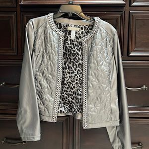 Chicos Silver Jacket